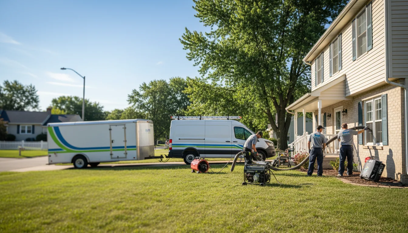Flooded Basement Restoration And Cleanup With Repair in Peru, IL near me